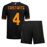 Echipament fotbal AS Roma Bryan Cristante #4 Tricou Treilea 2023-24 pentru copii maneca scurta (+ Pantaloni scurti)